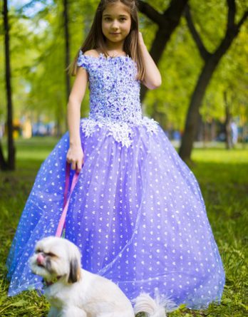 Прокат платья фиолетовое