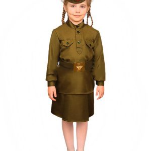детский военный костюм для девочки