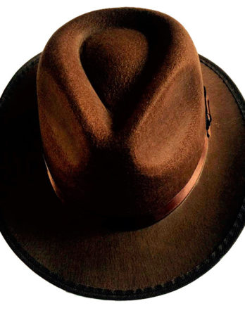 шляпа гангстерская коричневая