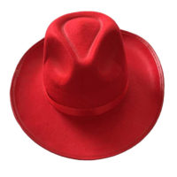 шляпа гангстерская красная