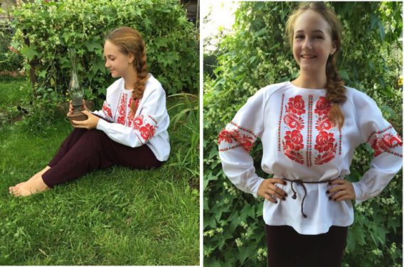 Русская народная женская рубашка
