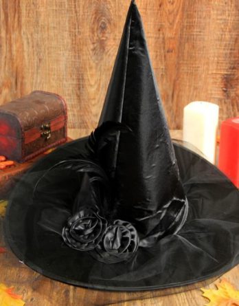 шляпа ведьма с фатой