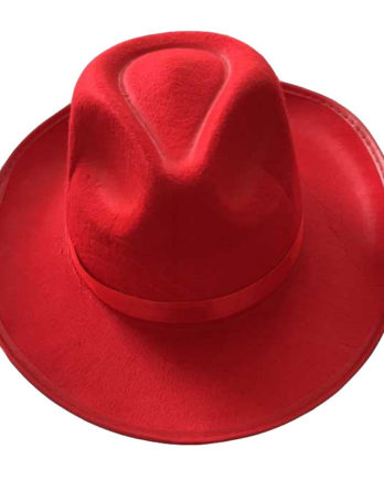 шляпа гангстерская красная